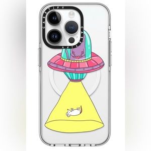 Casetify UFO alien cat phone case